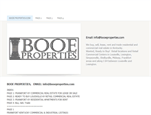 Tablet Screenshot of booeproperties.com